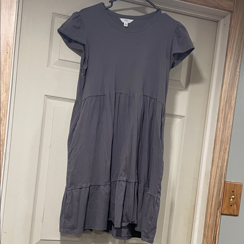 Girls grey dress with pockets
